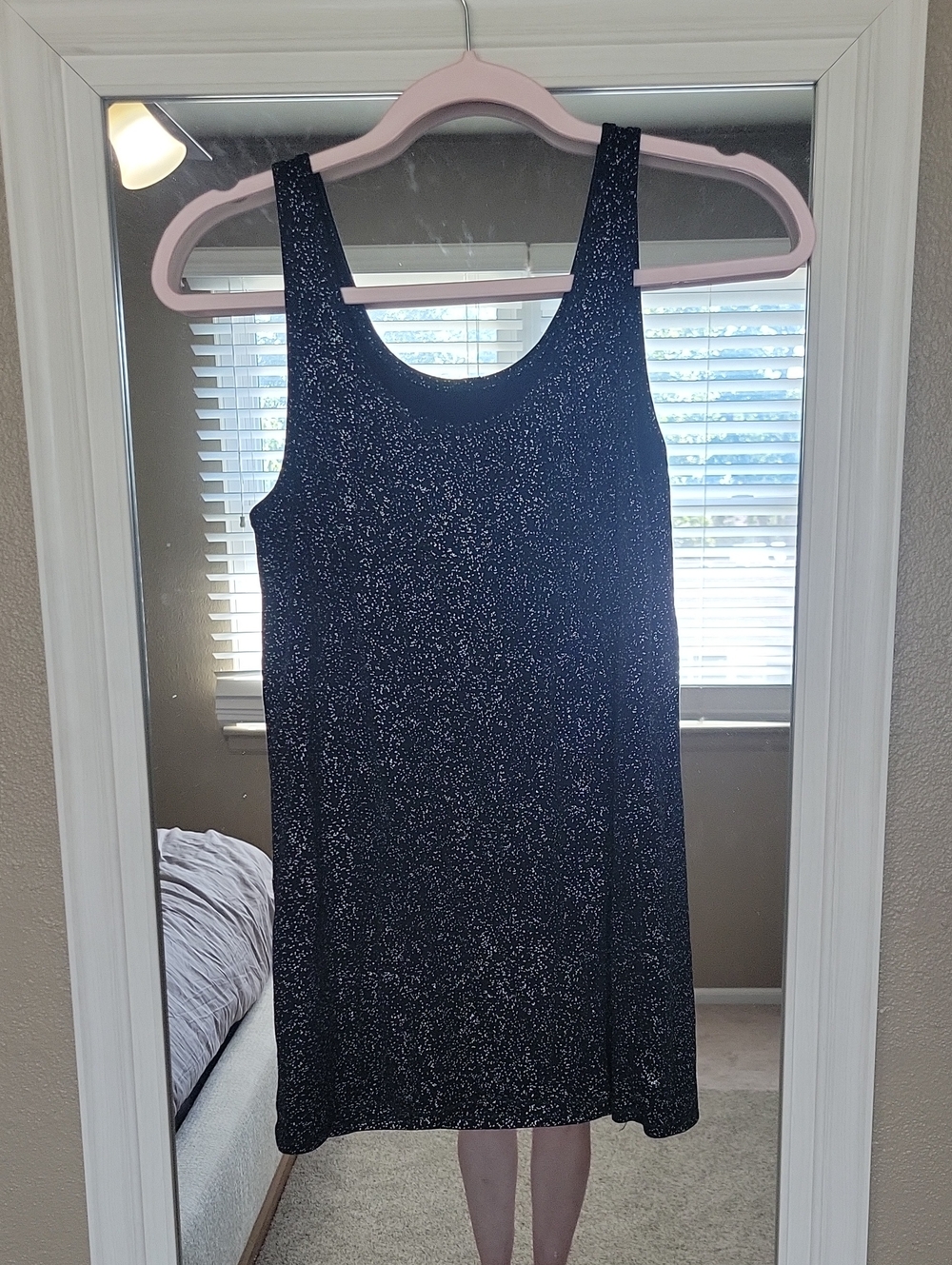 Merona Black Sparkle Tank XXL